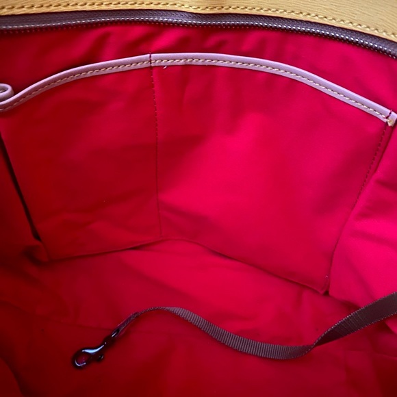 Dooney & Bourke yellow tote. - Picture 7 of 8